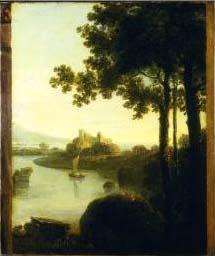 Richard Wilson River Scene with Castle, Sweden oil painting art